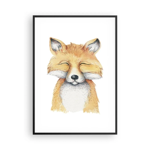 Plagát v čiernom ráme - Líščia rozladenosť - 70x100 cm