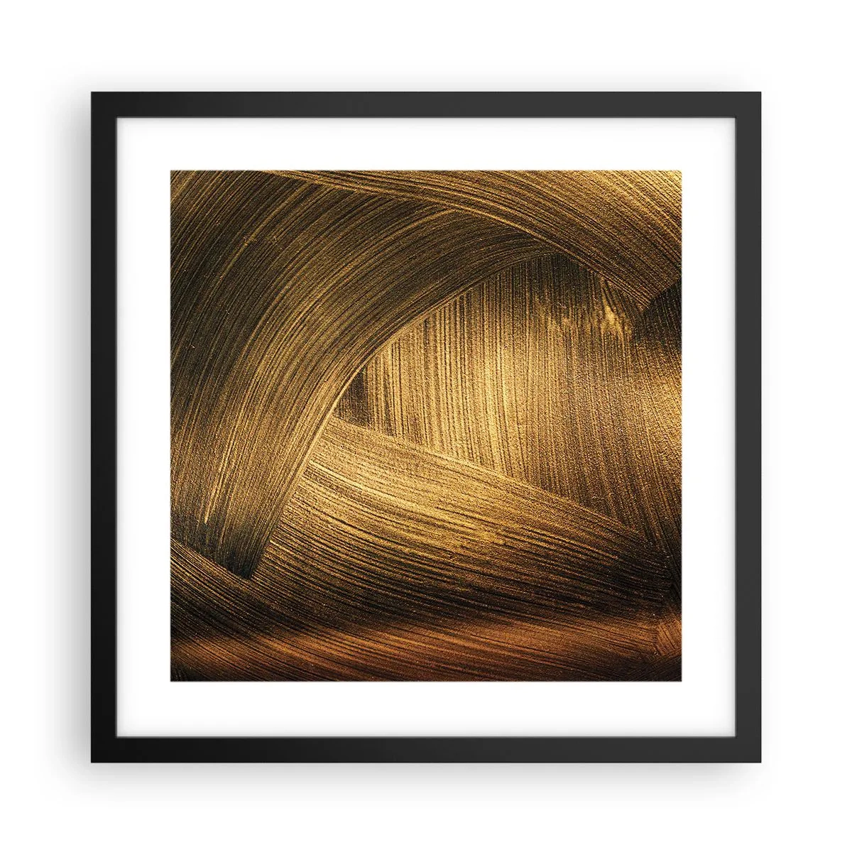 Plagát v čiernom ráme - V zlatom labyrinte - 40x40 cm