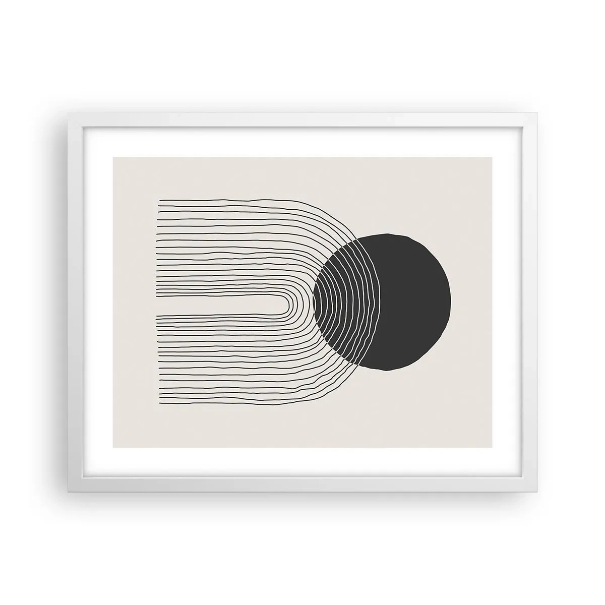 Plagát v bielom ráme - Chvenie a istota - 50x40 cm