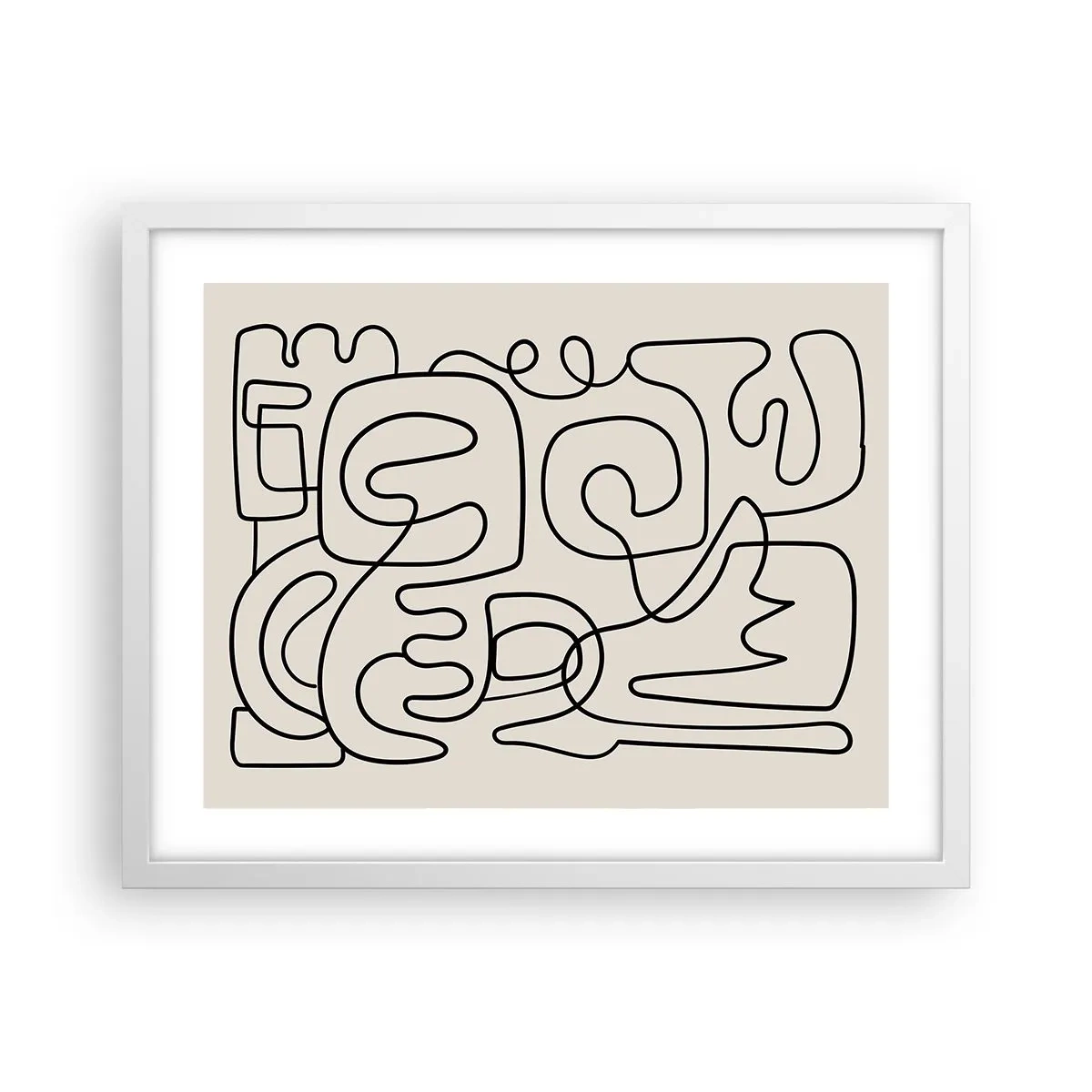 Plagát v bielom ráme - Podľa stopy - 50x40 cm