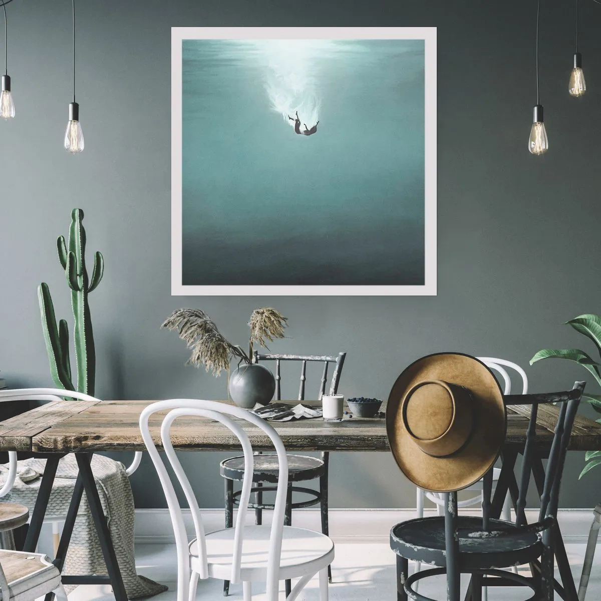 Plagát - V objatí oceánu - 30x30 cm