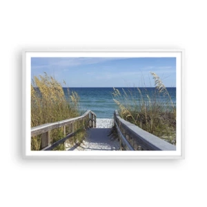 Plagát v bielom ráme - Na slnku, vo vetre - 91x61 cm