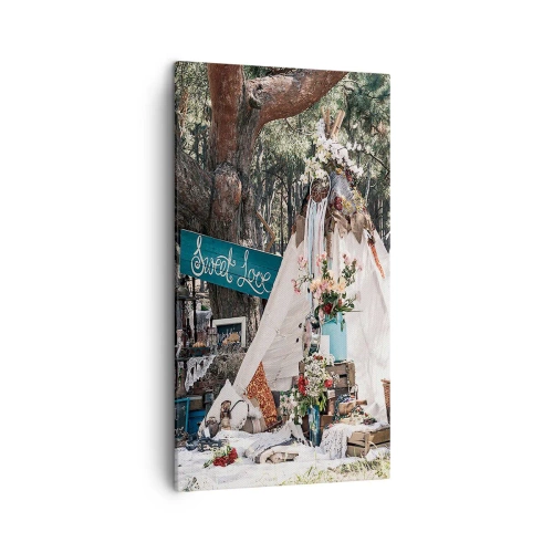 Obraz na plátne - Make love… - 45x80 cm