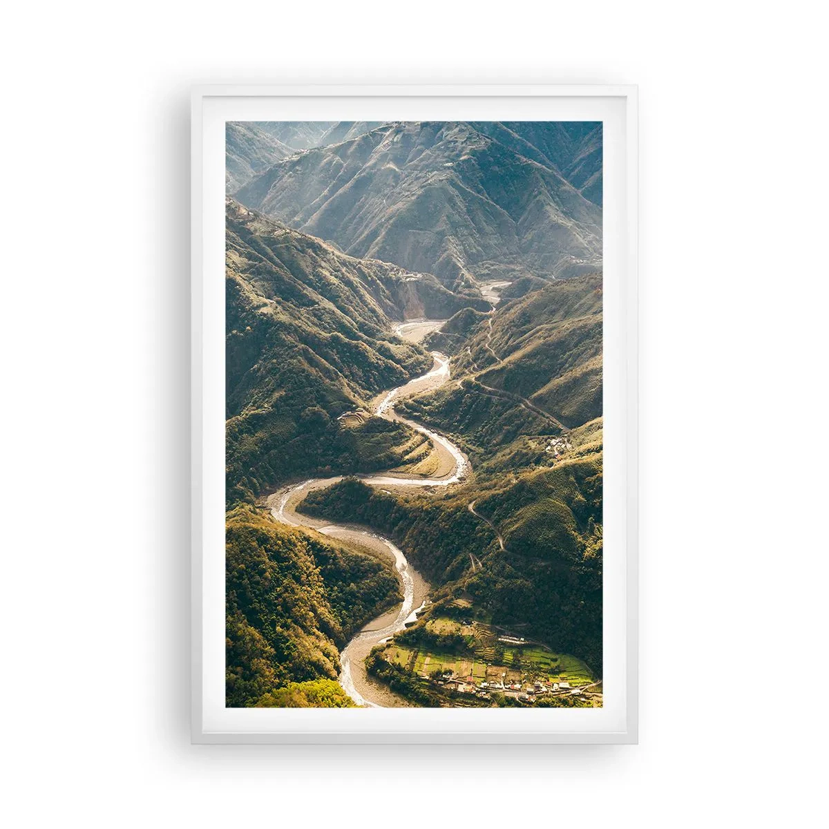 Plagát v bielom ráme - Priamo zo srdca hôr - 61x91 cm