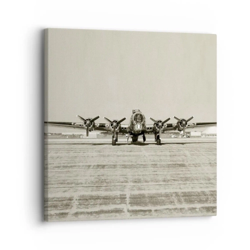 Obraz na plátne - Ako vždy pripravený - 30x30 cm