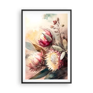 Plagát v čiernom ráme - Z profilu a en face - 61x91 cm