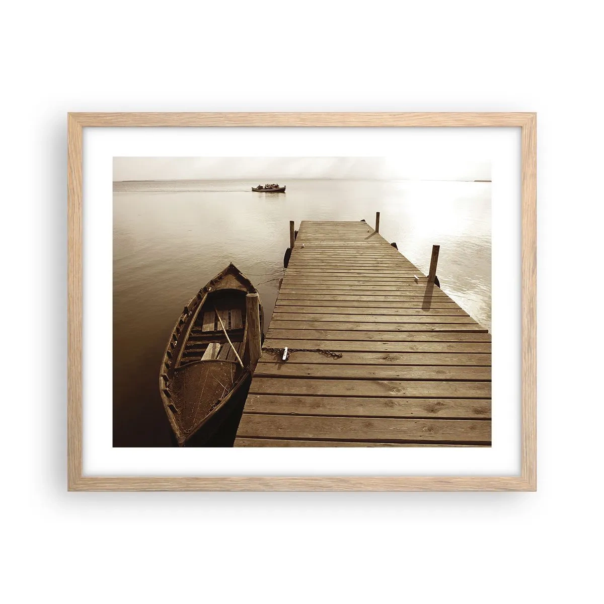 Plagát v ráme zo svetlého duba - Veľký pokoj - 50x40 cm