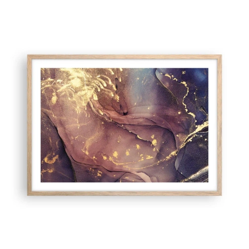 Plagát v ráme zo svetlého duba - Hmota a duch - 70x50 cm
