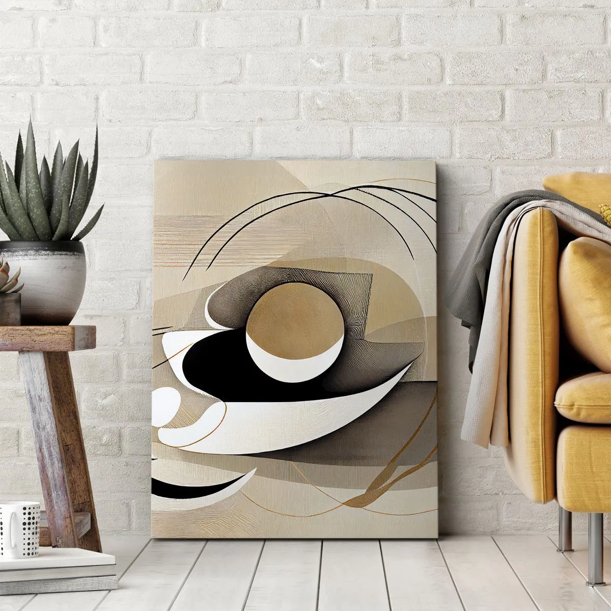 Obraz na plátne - Kompozícia: podstata vecí - 55x100 cm