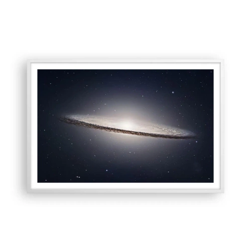 Plagát v bielom ráme - Kedysi dávno v jednej preďalekej galaxii… - 91x61 cm