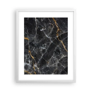 Plagát v bielom ráme - Vnútorný život kameňa - 40x50 cm