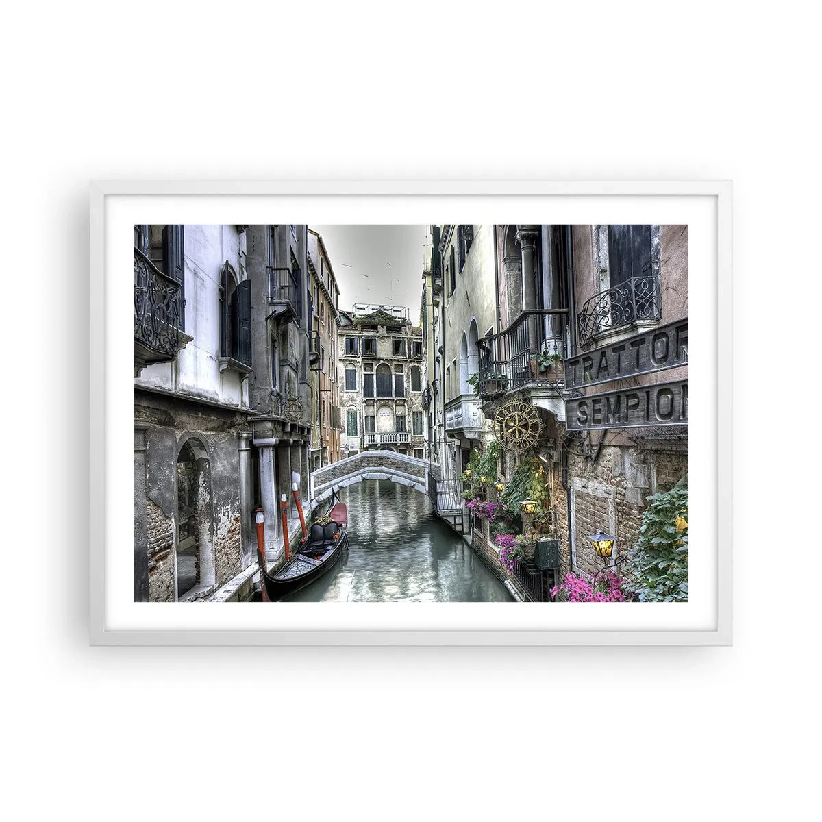 Plagát v bielom ráme - Od storočí v tichom zamyslení - 70x50 cm
