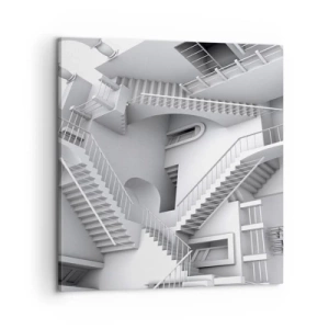 Obraz na plátne - Paradoxy prostoru - 60x60 cm