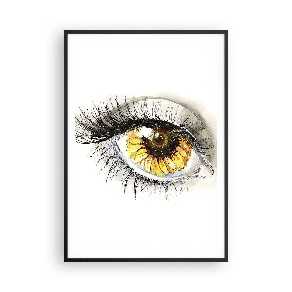 Plagát v čiernom ráme - Pohľad žeravý ako leto - 70x100 cm