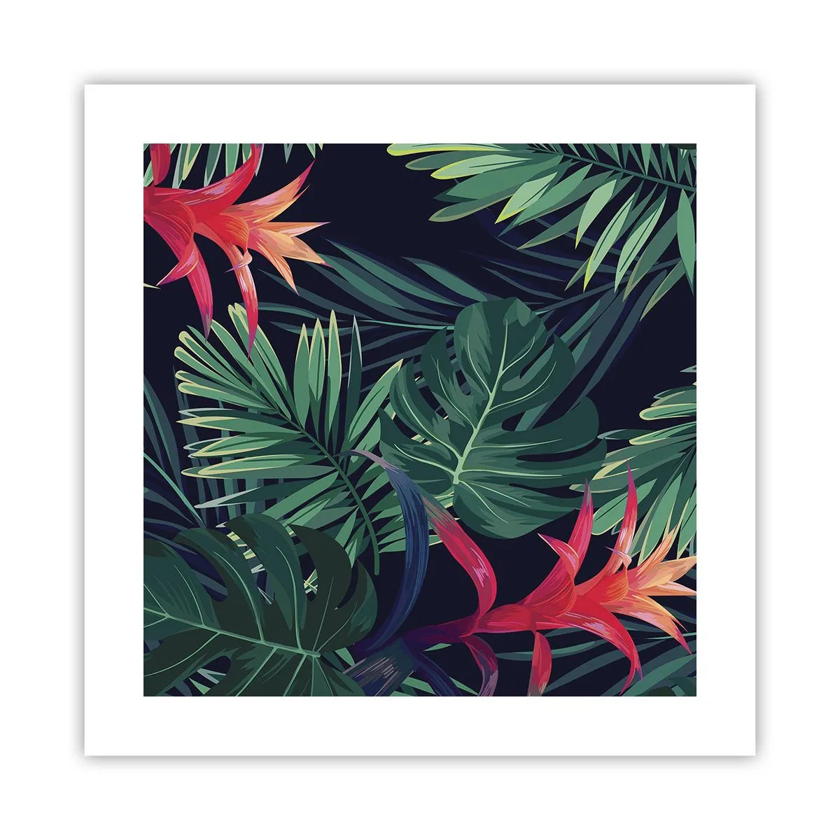 Plagát - Vzplanúť v zelenom - 40x40 cm