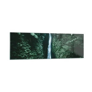 Obraz na skle - Tropický prameň - 160x50 cm