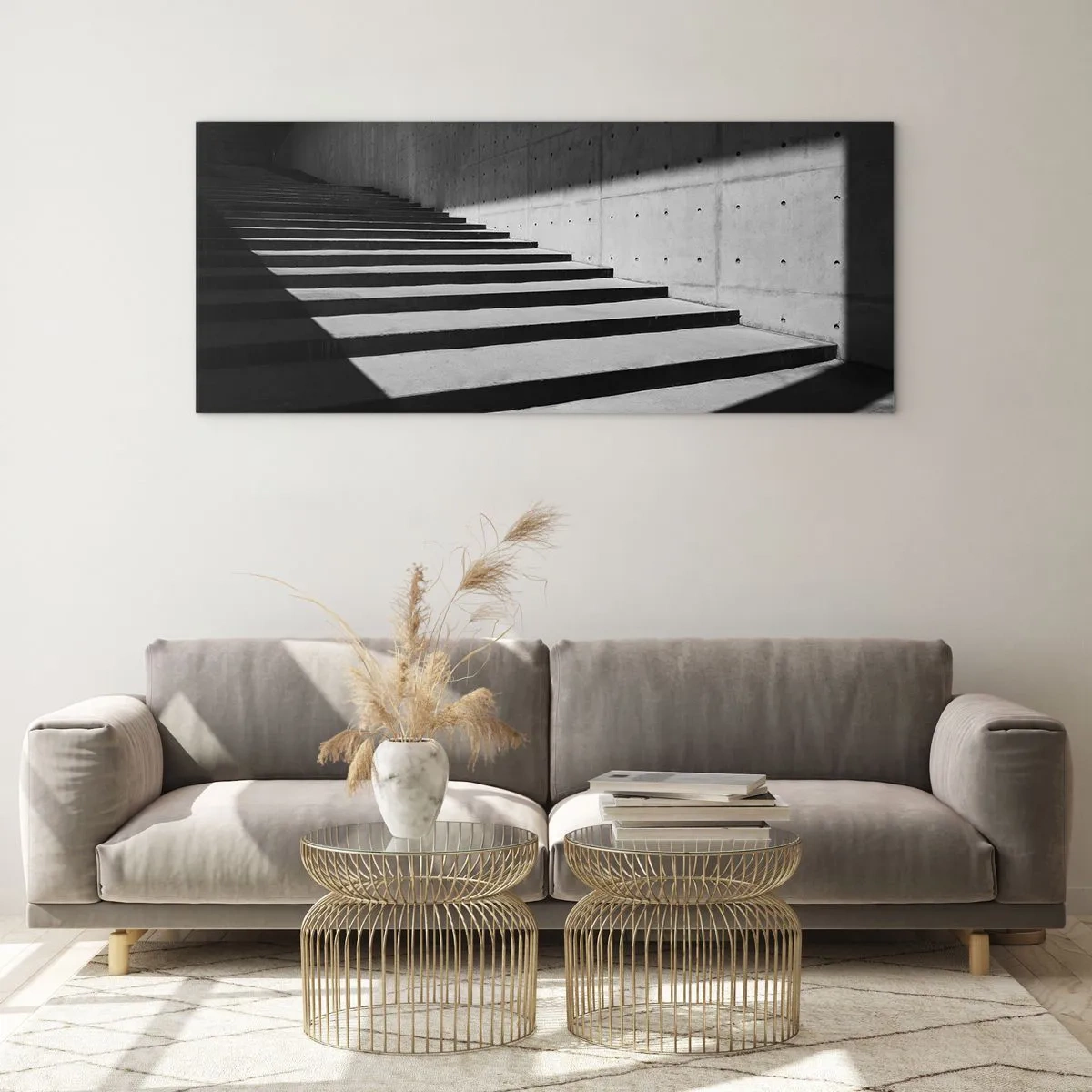Obraz na skle - Surová krása modernizmu - 100x40 cm