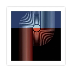 Plagát - V geometrickom objatí - 50x50 cm