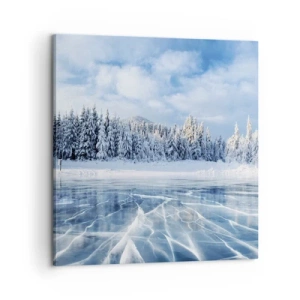Obraz na plátne - Oslnivý a kryštalický pohľad - 60x60 cm
