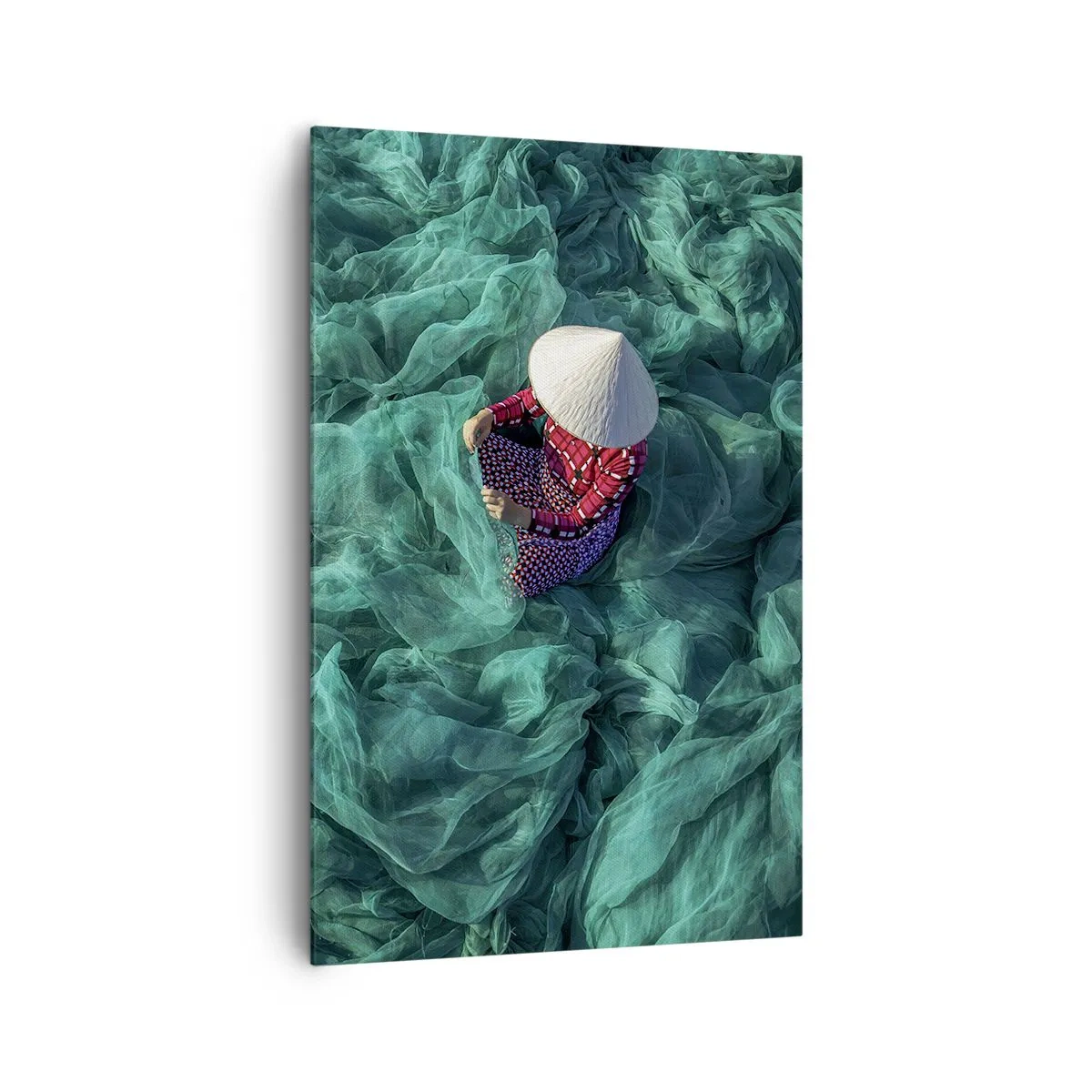 Obraz na plátne - V mori sietí - 80x120 cm