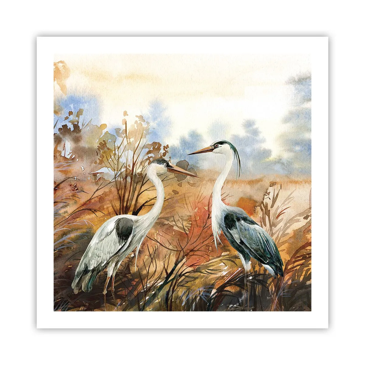 Plagát - Kam na jeseň? - 60x60 cm