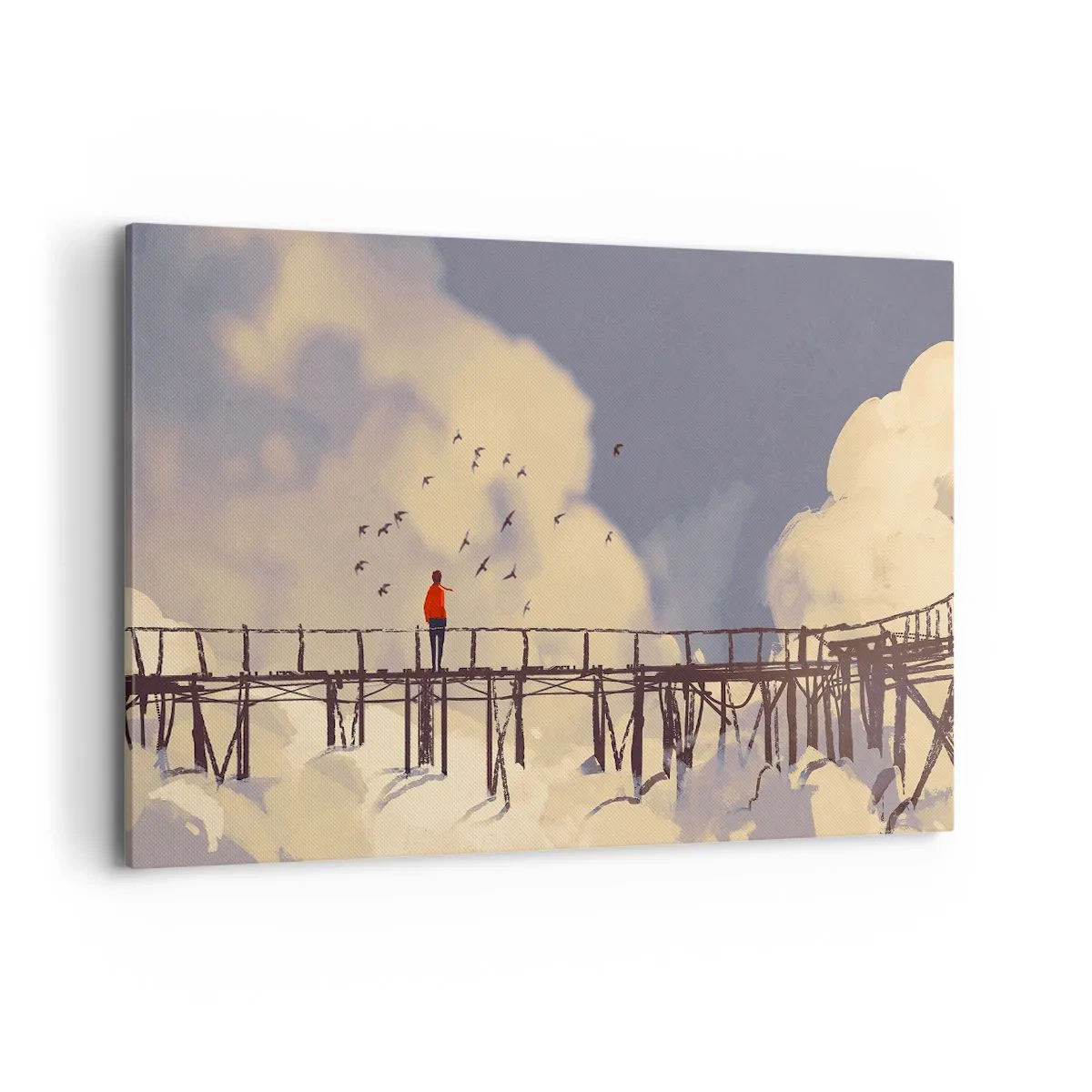 Obraz na plátne - Modrý stesk - 120x80 cm