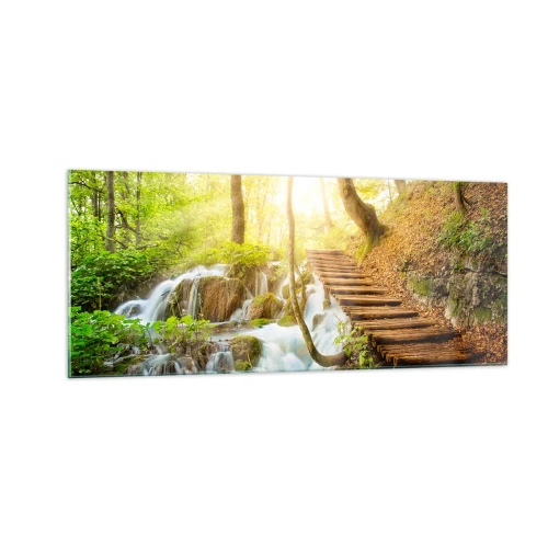 Obraz na skle - Vytúžený chlad - 100x40 cm