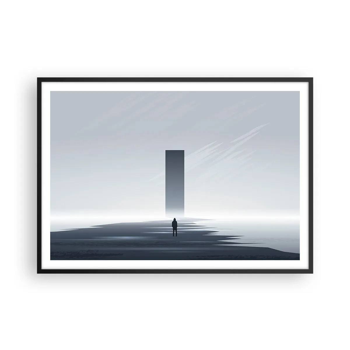 Plagát v čiernom ráme - Príležitosť alebo hrozba? - 100x70 cm