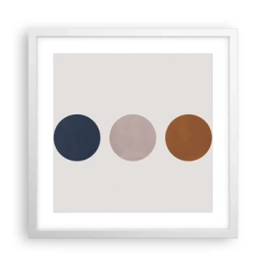 Plagát v bielom ráme - Symbol dokonalosti - 40x40 cm