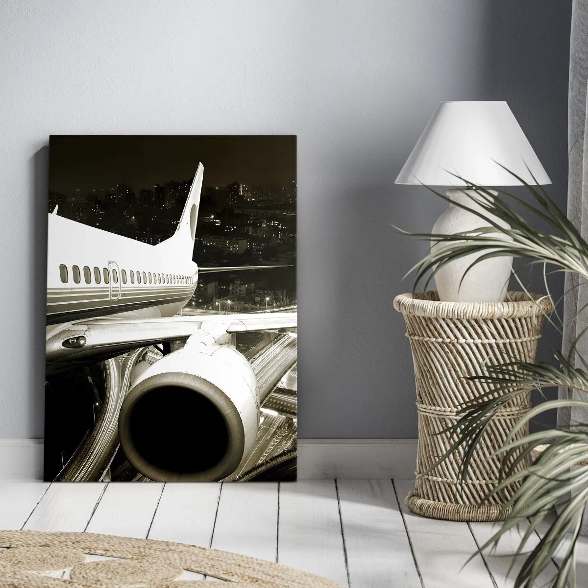 Obraz na plátne - Letieť do noci - 55x100 cm