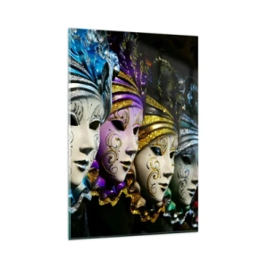 Obraz na skle - Tajomstvo v zlatej a v striebornej - 80x120 cm