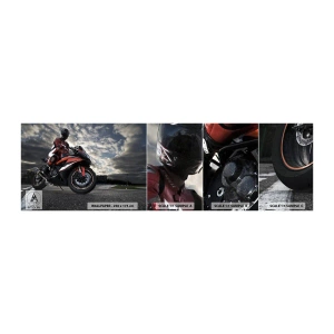 Vzorka Fototapeta Standard Eco - Temný jazdec - Automobilový priemysel, Motorka, Závod - 100x30 cm