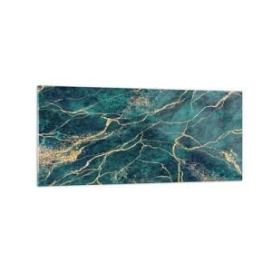 Obraz na skle - Zlatá žila - 120x50 cm