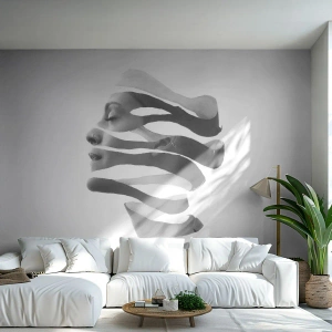 Samolepiaca Fototapeta Deluxe Sticker - Surrealistický portrét - Abstrakcia, Kus, Žena - 350x256 cm