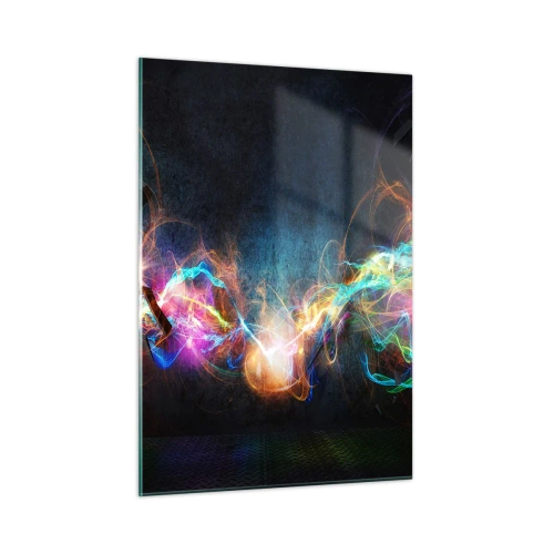 Obraz na skle - Radostne proti tme - 50x70 cm