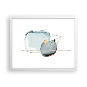Plagát v bielom ráme - Štúdia kvapky - 50x40 cm