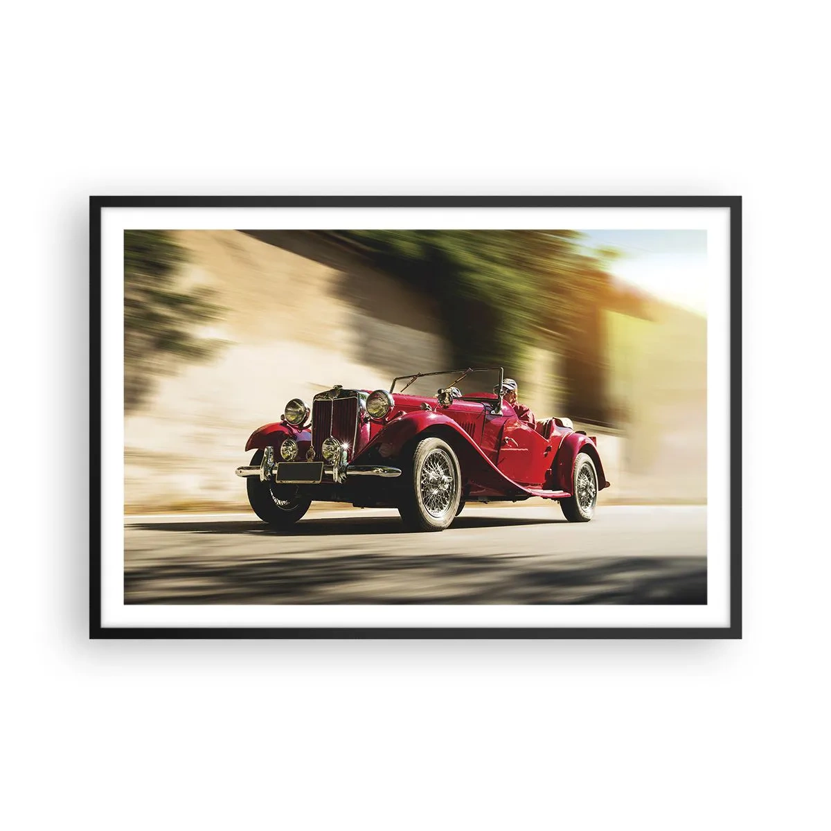 Plagát v čiernom ráme - Krajšia ako Níke Samotrácka - 91x61 cm