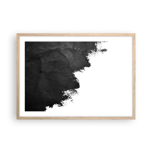 Plagát v ráme zo svetlého duba - Živly: zem - 70x50 cm
