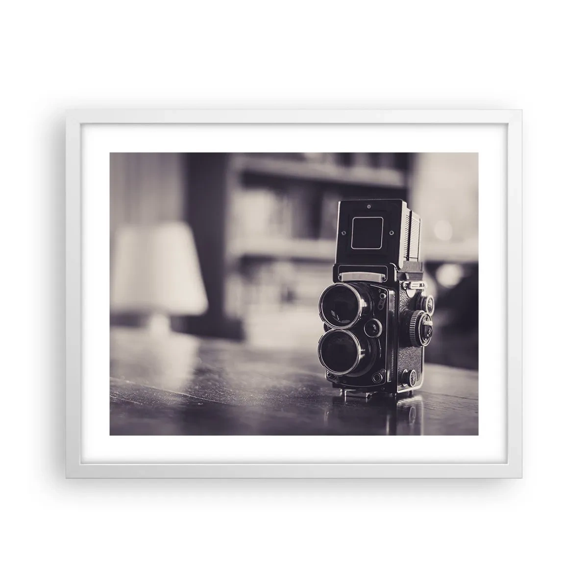 Plagát v bielom ráme - Kúzlo starej fotografie - 50x40 cm