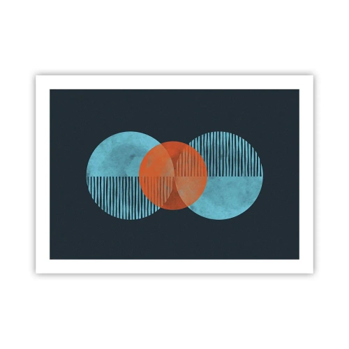 Plagát - Symetrická kompozícia - 70x50 cm