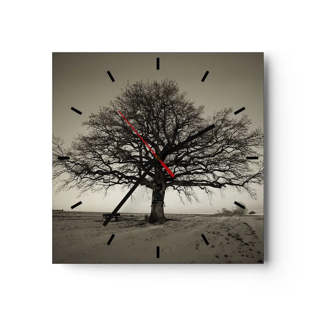 Nástenné hodiny - Odtiaľ až do večnosti - 40x40 cm