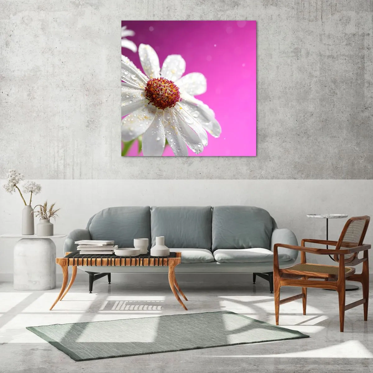 Obraz na skle - Skromný vo svojej kráse - 70x70 cm