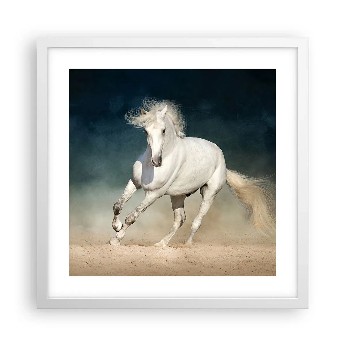 Plagát v bielom ráme - Sloboda v čistom stave - 40x40 cm