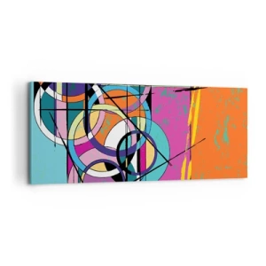 Obraz na plátne - Kruh za kruhom - 120x50 cm