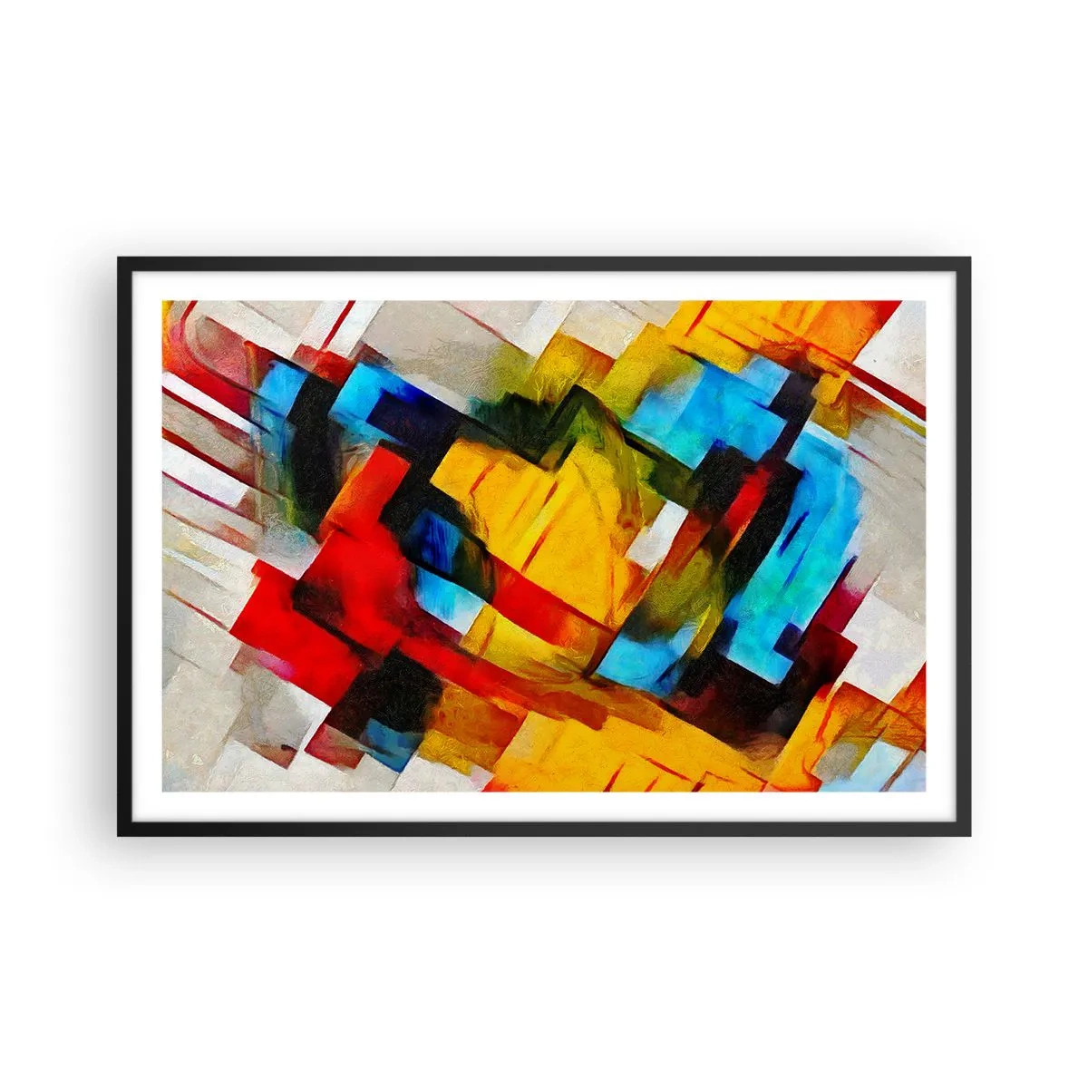 Plagát v čiernom ráme - Viacfarebný mix - 91x61 cm