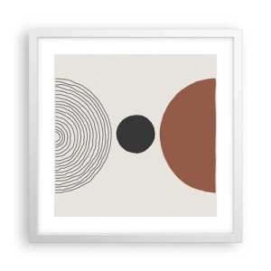 Plagát v bielom ráme - V centre pozornosti - 40x40 cm