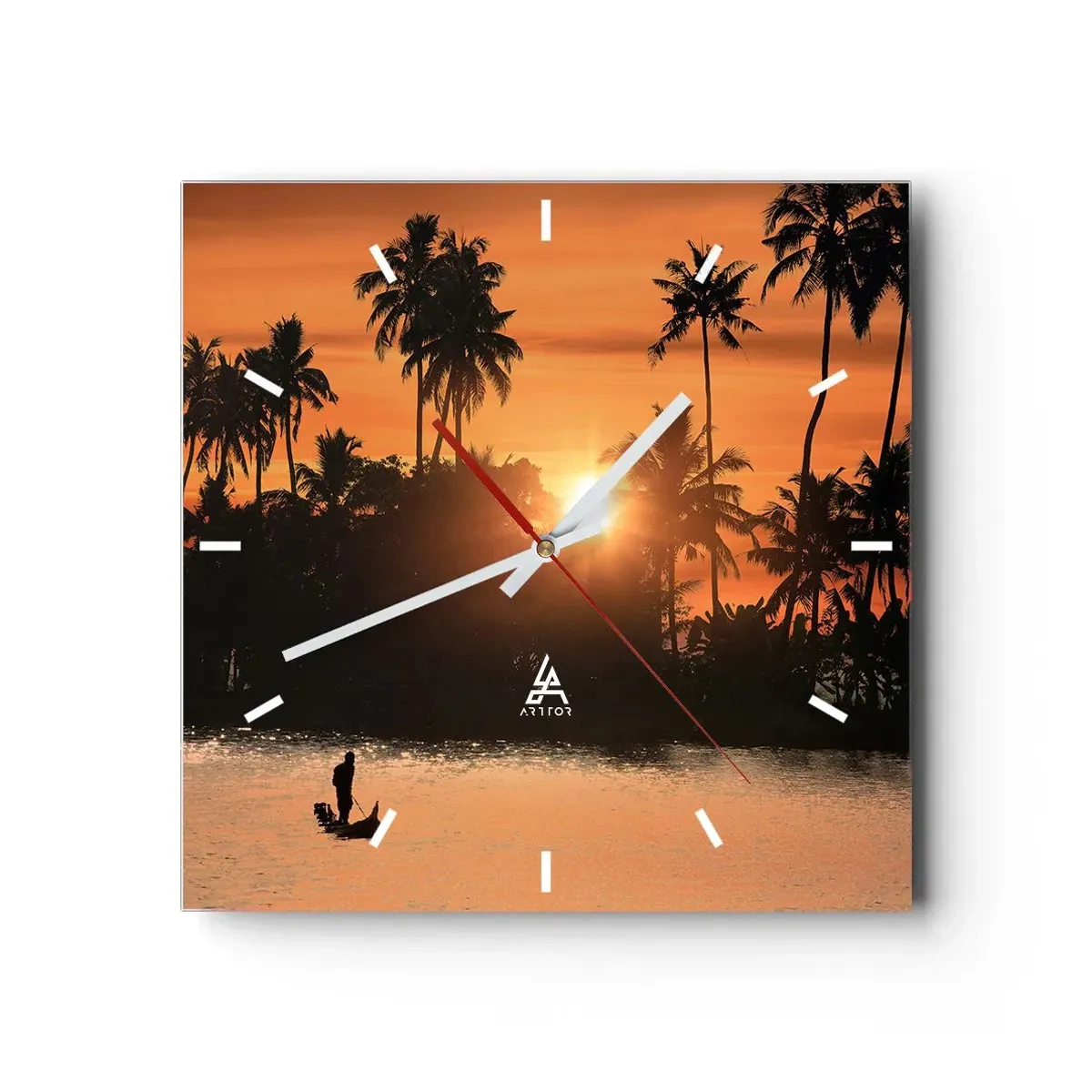 Nástenné hodiny - Čas na odpočinok - 40x40 cm