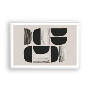 Plagát v bielom ráme - Polovičaté sústavy - 91x61 cm