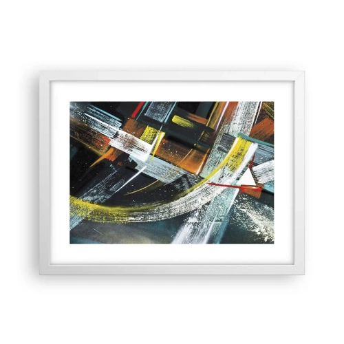 Plagát v bielom ráme - Energia pohybu - 40x30 cm