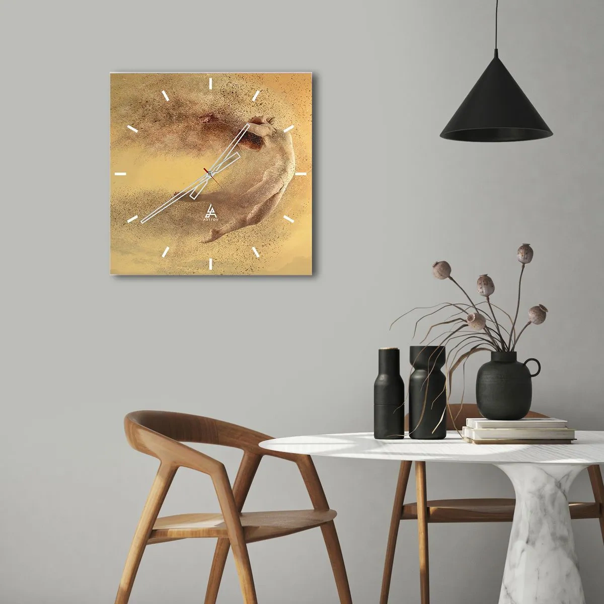 Nástenné hodiny - V tanečnom vytržení - 40x40 cm